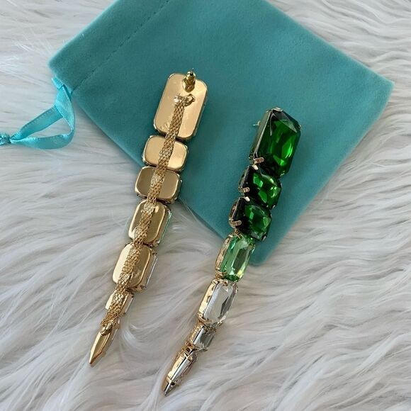 New Fashion  Shiny Rhinestone Long Earrings - Picture 8 of 13